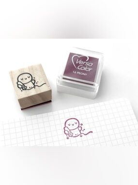 TheCoffeeMonsterzCo Sparkly Scribbles - Wooden Stamp